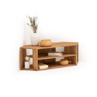 Тумба Для ТВ угловая из массива дуба Edgar единый размер каштановый LA REDOUTE INTERIEURS  фото, kupilegko.ru